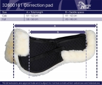 Correction riser pad merino Harry's Horse (bont naturel)