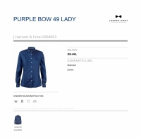 Blouse Purple Bow 49 - Lady - Navy-White dot - JH&F