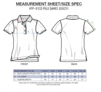 Polo met borst- en ruglogo, kobaltblauw, dames M/38