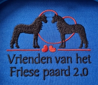 Polo met borstlogo VFP, kobaltblauw, heren L