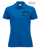 Polo met borstlogo VFP, kobaltblauw, heren L